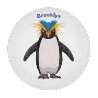 Niedliche Macaroni-Pinguin-Cartoon-Abbildung