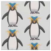 Niedliche Macaroni-Pinguin-Cartoon-Abbildung Stoff (Nahaufnahme)