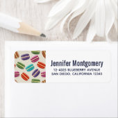 Niedliche Macarons-Muster mit Polka-Punkten (Insitu)