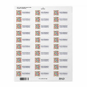 Niedliche Macarons-Muster mit Polka-Punkten (Vorne)