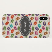Niedliche Macarons-Muster mit Polka-Punkten Case-Mate iPhone Hülle (Rückseite (Horizontal))