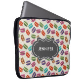 Niedliche Macarons-Muster mit Polka-Punkten Laptopschutzhülle (Vorne Rechts)