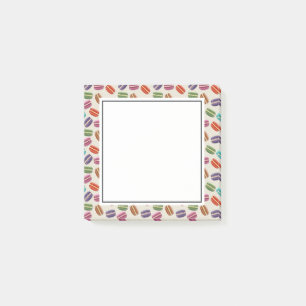 Niedliche Macarons-Muster mit Polka-Punkten Post-it Klebezettel