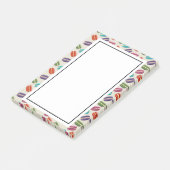 Niedliche Macarons-Muster mit Polka-Punkten Post-it Klebezettel (angewinkelt)