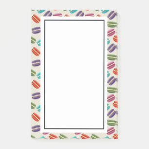 Niedliche Macarons-Muster mit Polka-Punkten Post-it Klebezettel