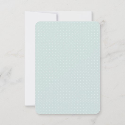 Niedliche Macarons-Muster mit Polka-Punkten RSVP Karte (Rückseite)