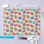 Niedliche Macarons-Muster mit Polka-Punkten Seidenpapier (Handwerk)