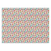 Niedliche Macarons-Muster mit Polka-Punkten Tischdecke (Vorderseite (Horizontal))