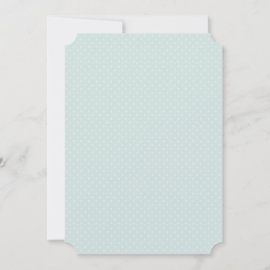 Niedliche Macarons Pattern Babydusche Einladung (Rückseite)