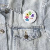 Niedliche Macaros Cartoon Illustration Button (Beispiel)