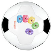Niedliche Macaros Cartoon Illustration Fußball (Gedreht)
