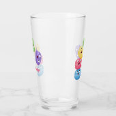 Niedliche Macaros Cartoon Illustration Glas (Links)