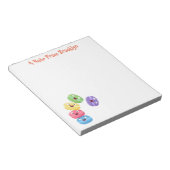 Niedliche Macaros Cartoon Illustration Notizblock (angewinkelt)