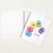 Niedliche Macaros Cartoon Illustration Planer (Anzeige)