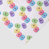 Niedliche Macaros Cartoon Illustration Seidenpapier (Ausschnitt)