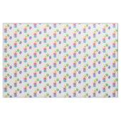 Niedliche Macaros Cartoon Illustration Stoff (Fat Quarter (45,7 x 55,9 cm))
