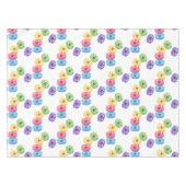 Niedliche Macaros Cartoon Illustration Tischdecke (Vorderseite (Horizontal))