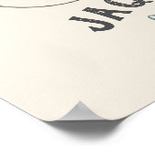 Niedliche Mad Hatter Viktorianisch Nähmaus Poster (Ecke)