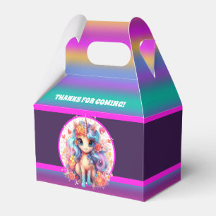 niedliche Mädchen Happy Birthday Einhorn Geschenkschachtel