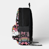 niedliche Mädchen, hübsche Schwarze Schulkinder in Bedruckter Rucksack (Rechts)