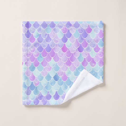 NIEDLICHE MÄDCHEN-MEERJUNGFRAU STUFT MUSTER, DAS BADHANDTUCH SET (Waschlappen)