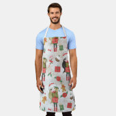 NIEDLICHE MÄDCHEN MIT CHRISTMAS PRÄSENTIERUNGEN UN SCHÜRZE (Getragen)