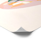 Niedliche Mädchen Panda Poster (Ecke)