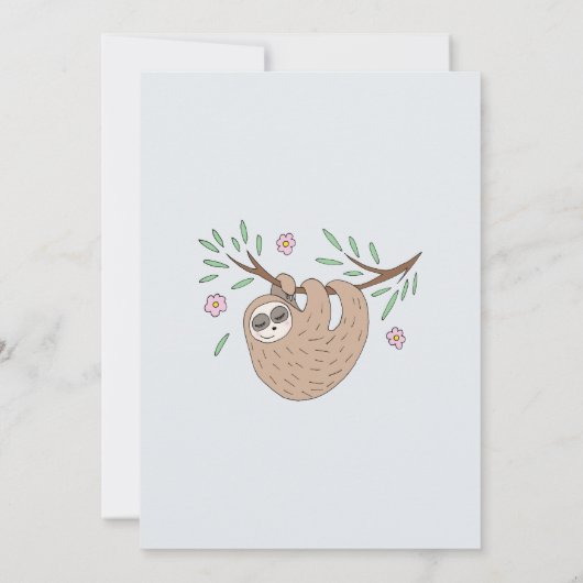 Niedliche Mädchen Schlafzimmername 1. Geburtstag Einladung (Rückseite)