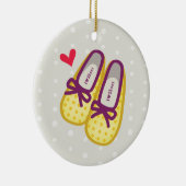 Niedliche Mädchen-Schuhe Keramikornament (Rechts)
