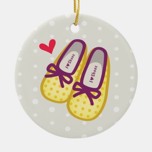 Niedliche Mädchen-Schuhe Keramikornament (Vorne)