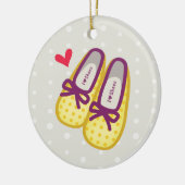Niedliche Mädchen-Schuhe Keramikornament (Links)