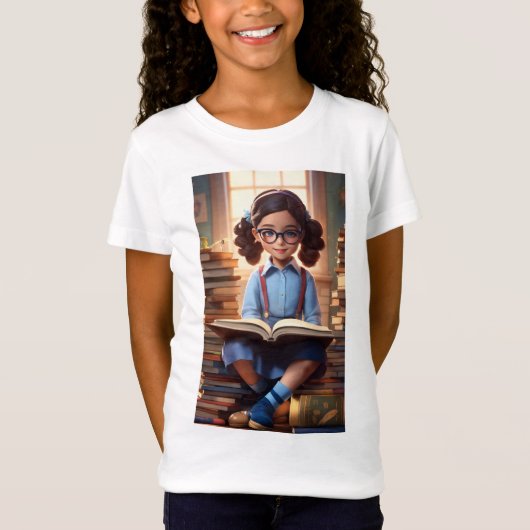 Niedliche Mädchen T-Shirt (Vorderseite)
