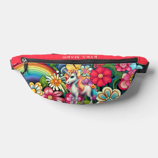 Niedliche Mädchen unicorn geben den Namen Bauchtasche (Ablage )