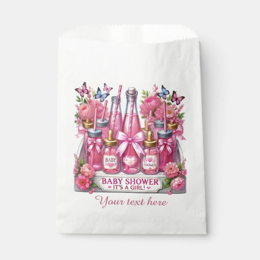 Niedliche Mädchenbaby Geschenktütchen (Vorderseite)