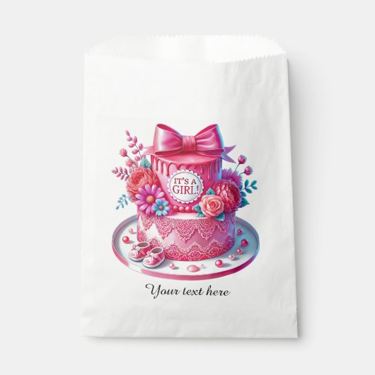 Niedliche Mädchenbaby Geschenktütchen (Vorderseite)