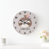 niedliche Mädchendekor-Schlampe Große Wanduhr (Zuhause)