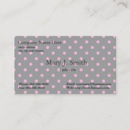 niedliche, mädchenhafte, moderne Pink- und Schwarz Visitenkarte