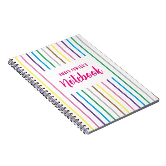 Niedliche Mädchenkids schlugen den Rücken in die S Notizblock (Rechte Seite)