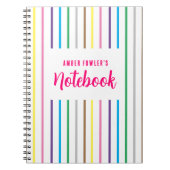 Niedliche Mädchenkids schlugen den Rücken in die S Notizblock (Vorderseite)