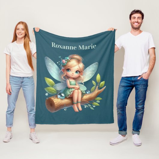 Niedliche Mädchenmärchenfreunde Fleecedecke (Beispiel)