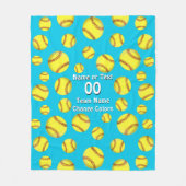 Niedliche Mädchenpersonalisierte Fleecedecke (Vorderseite)