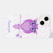 Niedliche Mädels, lila, rosa und weiß Case-Mate iPhone Hülle (Rückseite (Horizontal))