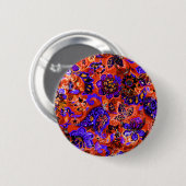 Niedliche Magie abstrakt blumenreich Button (Vorne & Hinten)