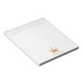 Niedliche Magie Einhorn & Multicolor Sterne Notizblock (angewinkelt)