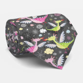 Niedliche Magische Drachen Krawatte (Gerollt)