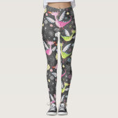 Niedliche Magische Drachen Leggings (Vorderseite)