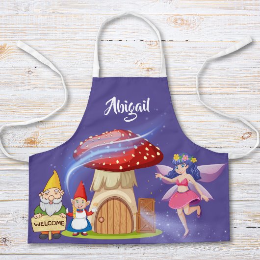 Niedliche magische Goblin Fairy Personalisiert Nam Schürze