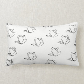 Niedliche Magnolia-Blume Lumbar-Kissen Kissen Kiss