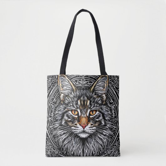 Niedliche Maine Coon Cat Tasche (Vorderseite)