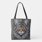 Niedliche Maine Coon Cat Tasche (Rückseite)